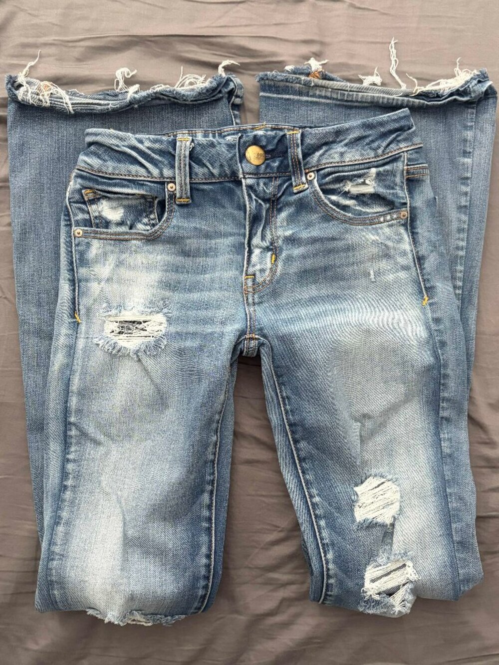 american eagle boho artist super stretch denim jeans - 2